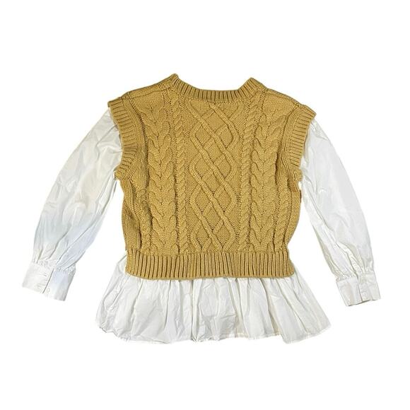 Pants Store Layered Cavle Knot Sweater - M - Picture 4 of 4